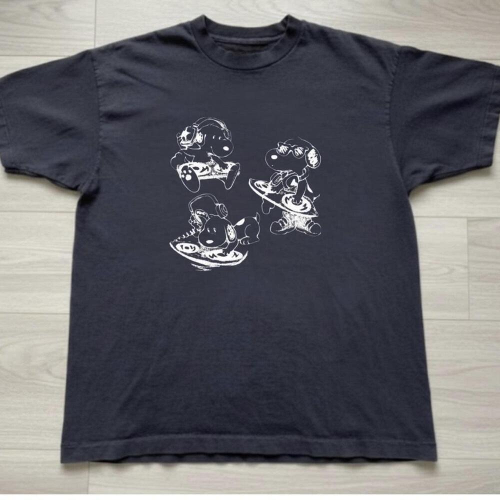 Black & White Snoopy Graphic Tee